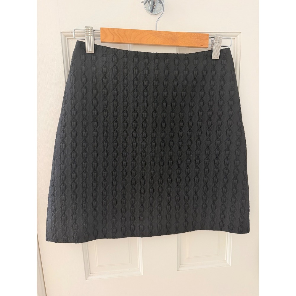Theory Irenah Squared Mini Skirt Black 0 Professional Minimalist G0705308